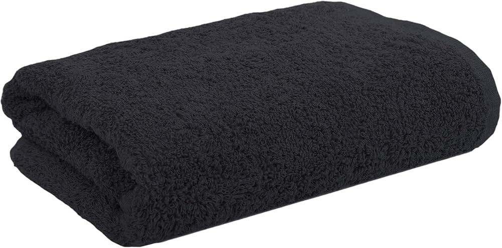 ILGIN HOME Basic Desensiz Spor Havlusu El Havlusu Yüz Havlusu Baş Havlusu (siyah)