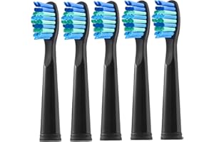 ‎TEETECK Teeteck 5er Pack Ersatzbürsten für Fairywill 507/508/515/551/917/D7/D8/959, Fairywill Zahnbürstenaufsatz, Medium Borste Zahnbürstenkopf