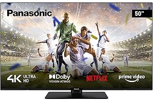 Panasonic TX-50MX600E, 2023 Smart TV 4K Ultra HD LED 50 Pouces, Gamme Dynamique Élevée (HDR), Linux TV, Dolby Atmos & Dolby Vision, Prise en Charge de Google Assistant & Amazon Alexa, Bluetooth, Noir
