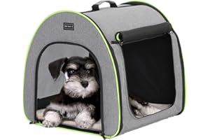 Petsfit Trasportino per Cani Pieghevole Trasportino Cane Kennel Cane per Cani Cuccia per Cani per Cani Grandi Medi Piccoli con Borsa di Stoccaggio e Cuscino di Peluche