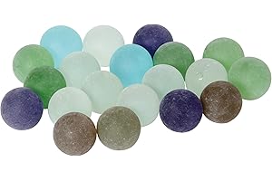 Bartl 112011 Juego de canicas decorativas de cristal, diámetro de 25 mm, esmerilado, 20 unidades