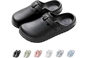 IDEINER Women Garden Clogs Shoes Men Slip on Mules Sandal Lightweight Nurse Kitchen Clogs Ladies Clogs in Print Design Walk Shoes Size UK 4-9.5