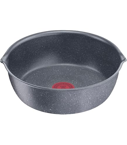 Tefal Ingenio Eco Resist Poêle profonde 26 cm, empilable, induction, revêtement antiadhésif, démarrage de cuisson, cuisson saine, assise parfaite, fabriquée en France L3978502, noire