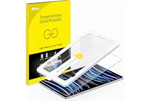 JETech Jeden Dotykać Ochraniacz Ekranu dla iPad Pro 11 Cala (2022/2021/2020/2018 Modele) oraz iPad Air 5/4 10,9 Cala, Folia Szkło Hartowane Film z Zestaw Narzędzi, HD Wyczyść