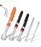 VASTOOLS Flexibler Magnetheber 64cm - 7mm Magnetstab Mit Werkzeugschale Für Autoteile