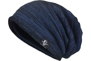 VECRY Mens Slouchy Knit Oversized Beanie Skull Caps Artistic Hats