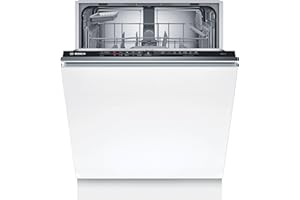 Bosch SBV2HTX08E Serie 2 Vollintegrierter Geschirrspüler, 60 cm, XXL, EcoSilence Drive, Besteckkorb, ExtraTrocknen, Info Light, Smart Start, AquaStop, Extra Trocknen, LED Display, Home Connect