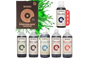 PEV GROW Starter Pack Biobizz Kit d'engrais pour plantes | Kit de démarrage GrowSet Indoor | Engrais naturel | Liquide