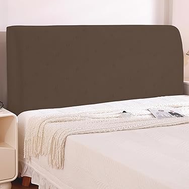Bed 90 x 200 cm met hoofdeinde met verticale naad - fluweel - lattenbodem - kleur beige
