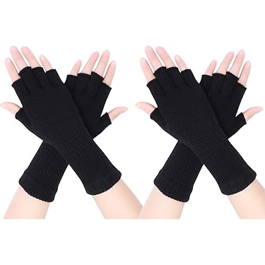 Fjquamitix Winterhandschuhe Damen Mit Touchscreen - Strickhandschuhe Mit Rentier-Muster