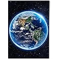 DV design 1 x A1 Poster Art Print - Planet Earth Globe Space NASA Wall Art Paper Posters Large Picture Graphic Photo #14522