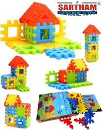 Sartham, Building Block Toy for Kids, Age 3 to 10 Years (Multicolor)