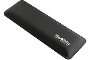 GLORIOUS PC GAMING RACE Glorious Gaming Padded Keyboard Wrist Rest (compatta, spessore 25 mm) - Bordi cuciti anti logoramento, superficie liscia, base gomma antiscivolo, compattezza media, 300 x 100 x 25 mm - Nero