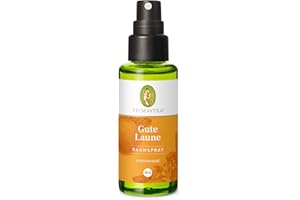 ‎PRIMAVERA PRIMAVERA Raumspray Gute Laune bio 50 ml - Orange, Limette, und Zitrone - Aromadiffuser, Aromatherapie - motivierend - vegan