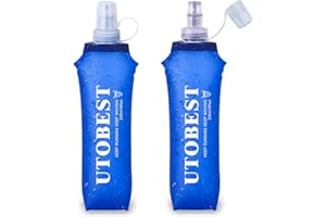 UTOBEST Soft Flask Running Water Bottle Collapsible Water Bottle for Trail Running Hydration Pack Hiking Cycling Climbing