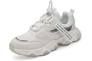 Shoful Kid Trainers Girls Tennis Running Sneakers Boys Outdoor Breathable Lightweight Fashion Shoes Kids Knit Athletic Walking Slip Resistant Shoes