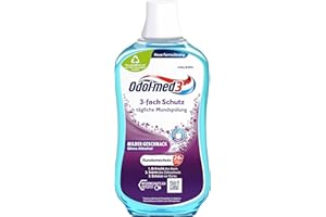 ‎ODOL-MED 3 Odol-med3 Mundspülung, 3-Fach Schutz, alkoholfreie Mundspülung, stärkt den Zahnschmelz und erfrischt den Atmen, 500 ml
