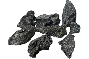 WabiFlur - Seryu Dark Rocce Naturali per Acquario e Nano Garden - Mix Irregolare per Layout Selvatico e Naturale, Confezione da 500/700gr