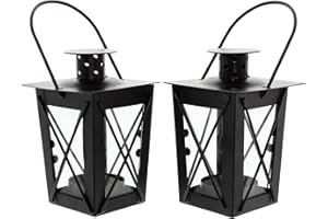 FRANK FLECHTWAREN Mini latarnia "Metal", zestaw 2 szt