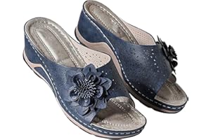 WOXIHUAN Sandali con Zeppa Donna Estivi Comode Cuoio Platform Ciabatte Uomo donna Estive, Ciabatte Spiaggia Uomo donna Pantofole Uomo Estive Sandalo Eleganti Plateau Scarpe con Tacco per Camminare