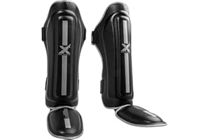 XN8 SPORTS XN8 Boxing Shin Guards MMA Pads Muay Thai Training Instep Leg Protector For Fighting-Kickboxing-Karate-Martial Arts-Taekwondo-BJJ