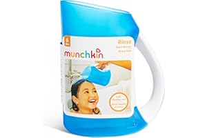 Munchkin Pichet de Bain Bébé à Bord Souple | Rinçage de Shampooing pour Bébé & Tout-Petit | Dispositif de Rinçage & Lavage pour Enfants | Pichet de Lavage de Cheveux avec Poignée Ergonomique