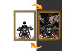 FunLake L'Attaque des Titans LED Art – Édition dynamique Eren Jaeger, alimentation USB, 3 modes d'éclairage, illumine avec des expressions transformatrices (Eren Jaeger)