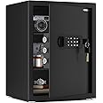 ISLANDSAFE Fireproof and Waterproof Safe Cabinet Security Box, 1.3 Cuft with Digital Keypad Lock and Keys Safe Box for Cash Home Office Hotel Business Jewelry Gun (1.3 Cubic Feet)