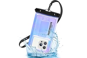 MR.LUYU wasserdichte Handyhülle, IPX8 Schwimmend Wasserfeste Handytasche Unterwasser Handyhülle Waterproof Phone Case für iPhone 15 Pro Max 14 Pro 13, Samsung S24 S23, Huawei, Xiaomi, bis zu 6,7 Zoll