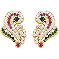 Deity God Jewelley Karna Patkam (Ear Set) For Unisex-Adult, All Gods And Goddess (7794M)