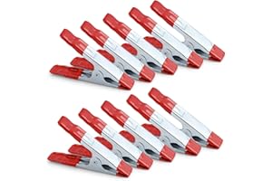 ROSNONG 10Pcs Spring Clamps 4 Inch,Heavy Duty Metal Clips,Clamps Set ， Photo Cloth clamp Background Fabric Clip,for Tarpaulin Camping, Woodworking, Model Making Tool