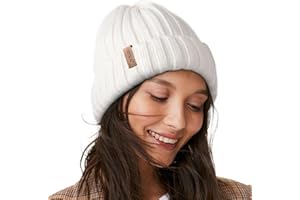 FURTALK Bonnet tricoté en polyacrylonitrile Respirant et léger Bonnet d'hiver Femme