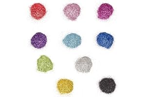 BOLOSA Fine Glitter, 10 Colors Extra Fine Resin Glitter for Epoxy Resin Hair Face Nail Body, 3g Each Bag