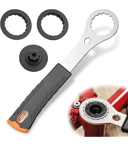 Clé Centerlock Pour Pédalier Vélo - Alliage Aluminium, Rouge, Compatible Shimano, SRAM, FSA - Outil De Réparation Solide (250mm)