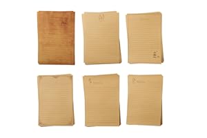 CZAKOMIX 120 Fogli di Carta da Lettere, 6 Diversi Stili di Carta Stampante, 21 * 14,4 Cm, Cartas Vintage, per la Corrispondenza Quotidiana, Gli Auguri per le Vacanze, I Biglietti Regalo, Gli Inviti