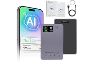 AI Voice Recorder, ToyGem 64G Dictaphone for Lectures Meetings Calls, Summarize Support 152 Languages，App Control & 27+ Templates, Recording & Transcribe for Business, Education