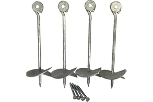 TIKTAKTOO Loggyland Zincato Pavimento Ancora ERDANKER 30 cm – Gioco Spazio Accessori, Tenda Ancora