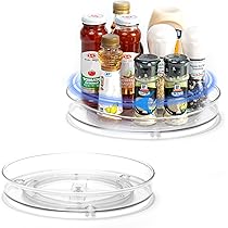 QUARKZMAN Drehteller 4 Zoll - Acryl Lazy Susan Für Gewürze & Deko