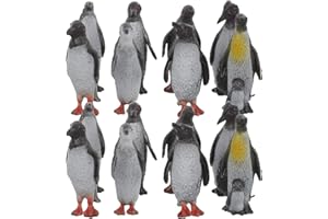 STOBOK Simulation Penguin Model 16PCS, 5x2x1.5cm Arctic Animals Figurines for Kids Plastic Home Decoration Mini Ocean Animal Model Penguin for Kids Education