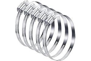 LONELY HIGH HEELS 5 Stück Schlauchschellen Edelstahl Rohrschellen Verstellbare Spannbereich 141-165mm für Befestigung von Abluftschlauch Abluftgebläse Trockner Waschmaschine Garten Spülmaschine Pool