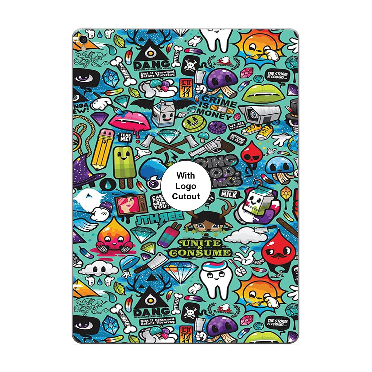 Theskinmantra Printed Designs Skin/Decal/Sticker wrap with Lamination for IPad to Protect from Scratches and give New Look to Your iPad. (iPad Air 10.9 (4th Gen), We Don't Care)