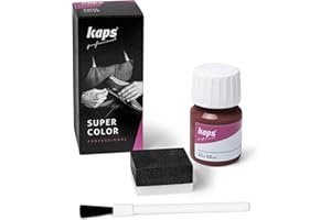 KAPS Super Color – Teinture pour Cuir Naturel – Matières Synthétiques et Textiles – 25 ml – Plusieurs couleurs, Roge Cerises 156