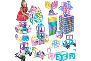 Shrubz 45 Piezas Magneticas Juguetes Niños, Bloques Magneticos Bloques Construccion Niños Juego de Imanes Juego Imanes Juguetes para 3 4 5 6 7 8 Años Niños Niñas Regalos Cumpleaños Juguetes