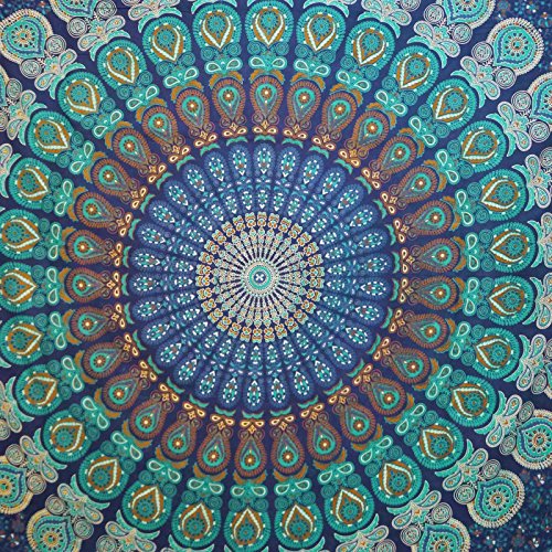 Handicrunch Mandala in voller Größe Bettzeug Wall Art böhmischer Tapisserie- Hippie 92X82 Indian Gift - 3