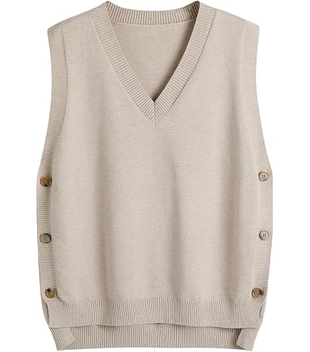 Gilet per le donne maglione a righe gilet alla moda senza