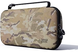 SAVAGE RAVEN by Skull & Co. Every Day Slim Carrying Case for Nintendo Switch 2: Portable Hard Shell Protective Travel Gaming Console Protection Case- Multi-Camo