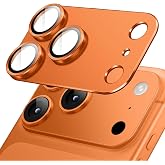 Coverzone Kamera Lens Koruyucu i&ccedil;in iPhone 17 Pro Max 6.9 In&ccedil;, Tam Kapsamlı 9H Temperli Cam Halkalı Kapak, Mat Metal Plaka, K