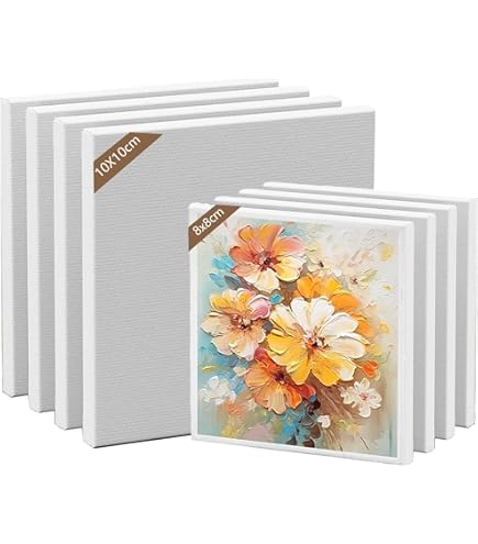 Canvas Schildersdoeken Set Van 2x Stuks 40 X 50 Cm En 2x Stuks 60 X 80 Cm   Schildersdoeken