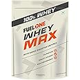 FUELONE Whey Max (Chocolate Hazelnut, 1kg / 2.2lbs), 27g Protein | Whey Protein Concentrate & Whey Protein Isolate