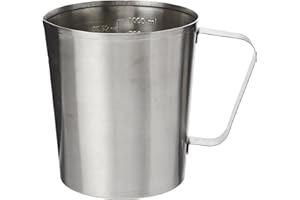 KOOPMAN INTERNATIONAL Koopman 90327 Caraffa graduata in acciaio inox, argento, 11,8 x 9,6 x 13 cm
